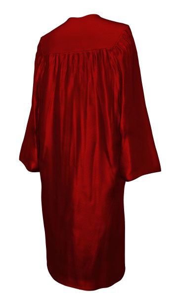 SHINY MAROON RED CAP & GOWN BACHELOR GRADUATION SET