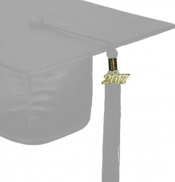 SHINY SILVER CAP & GOWN HIGH SCHOOL GRADUATION SET