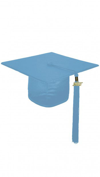 SHINY SKY BLUE CAP & GOWN TECHNICAL & VOCATIONAL GRADUATION SET