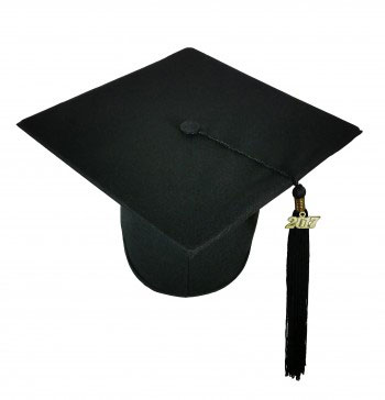 ELEGANT BLACK CAP & GOWN TECHNICAL & VOCATIONAL GRADUATION SET