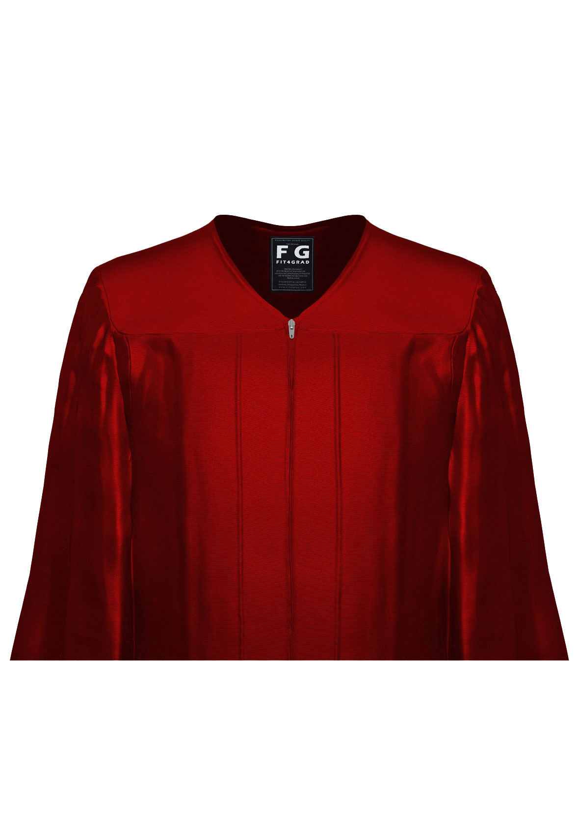 burgundy graduation gown